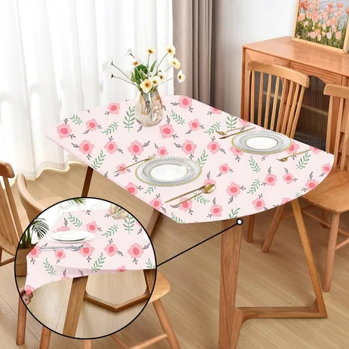 Miniatura 56 de Mantel ajustado blanco con elástico para mesas plegables de 48x48 pulgadas, manteles lavables y elásticos de elastano para mesas de cartas, manteles