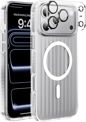 Miniatura 107 de Funda para iPhone 17 Pro Max con protector de lente de cámara [protección de grado militar de 10 pies] compatible con MagSafe a prueba de golpes