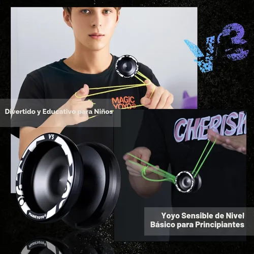 Miniatura 3 de MAGICYOYO V3 Yoyo para niños de 8 a 12 años o más, Yoyo profesional sensible con doble función, yoyo profesional para adultos con 12 cuerdas