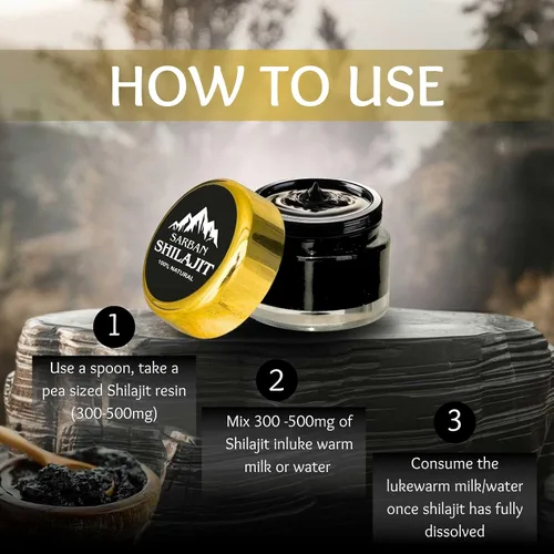 Miniatura 4 de Shilajit para hombres y mujeres – 60 porciones de resina Shilajit orgánica seca al sol orgánica y pura del Himalaya con ácido fúlvico y más de 85