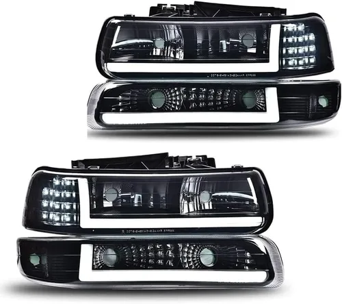 Miniatura 27 de CNNELL Conjunto de faros delanteros compatible con Ford F150 Pickup 2004-2008/Lincoln Mark LT 2006-2008