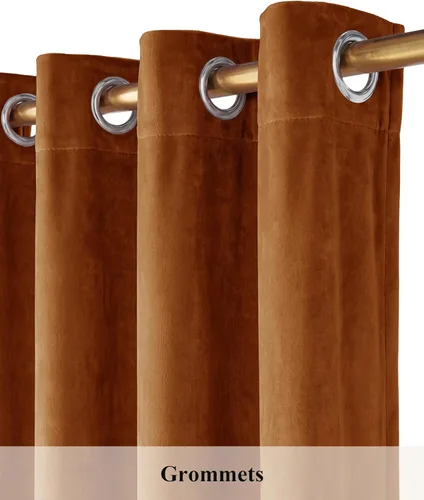 Miniatura 157 de StangH Cortinas de Terciopelo Verde Esmeralda de 96 Pulgadas - Cortinas Opacas de Terciopelo de Lujo Súper Suaves, Elegante Cobertura de Ventana