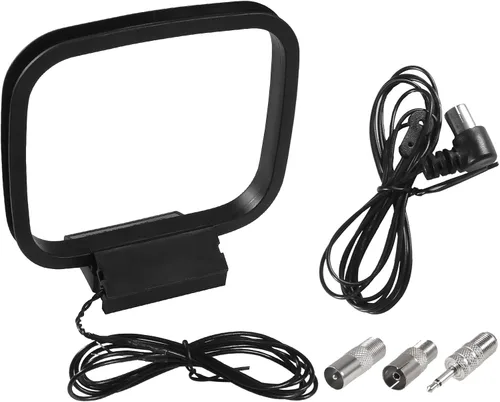 Miniatura 8 de Antena de bucle AM con mini conector de 3 pines compatible con radio interior Bluetooth receptor estéreo para el hogar AV AudioTheater
