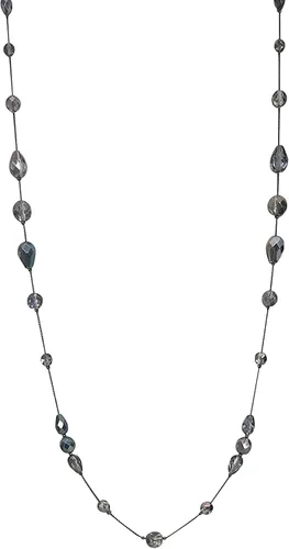 Miniatura 2 de Collar checo largo y artesanal de plata con cuentas de cristal para mujer