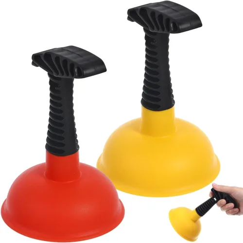 2 piezas de émbolo para fregadero: mini émbolo fácil de usar con mango corto, potente herramienta de desatascamiento para fregadero de cocina,