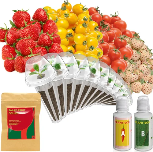 Miniatura 13 de Kit de semillas de frutas Inbloom para AeroGarden, Ahopegarden, GARDENCUBE, MUFGA, sistema de cultivo hidropónico iDoo, 7 cápsulas