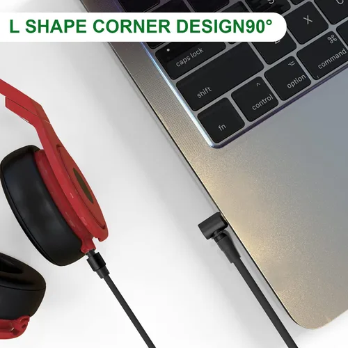 Miniatura 5 de Saipomor Cable de audio de repuesto macho a macho de 0.138 pulgadas, cable de extensión compatible con Beats by Dr Dre Headphones Solo3 Solo2 Solo4