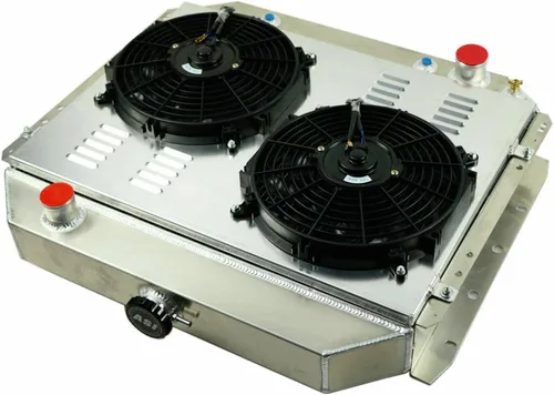 Miniatura 5 de Radiador de aluminio de 3 filas+ventilador de cubierta+relé compatible con Ford Bronco F100 F150 F250 F350 F500 V8