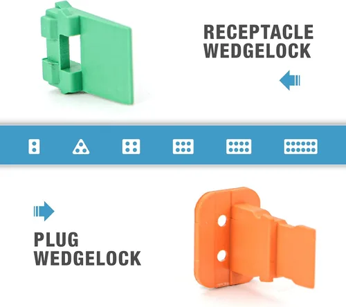 Miniatura 5 de IWISS Kit de conectores grises Deutsch DT de 188 piezas con contactos sólidos de tamaño 16 en configuraciones de 2, 3, 4, 6, 8 y 12 pines