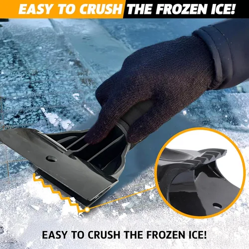Miniatura 3 de EcoNour Raspadores de hielo para parabrisas de automóvil (1 paquete) Rascador de hielo para automóvil Raspador de nieve para ventana