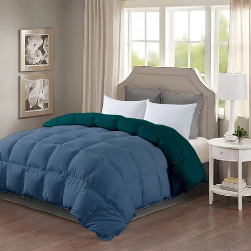 Miniatura 9 de Edredón reversible alternativo para todas las estaciones (negro y borgoña) tamaño California King 102 x 96 pulgadas, 1 edredón con pestañas