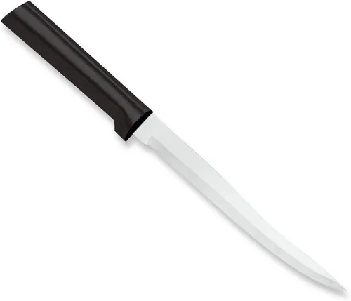 Rada Cuchillo deshuesador para cortar cubiertos (W208), hoja de acero inoxidable de 6.63 pulgadas, mango negro, paquete de 2