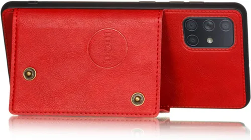 Miniatura 3 de Funda compatible con Xiaomi Redmi Note 7, compatible con Xiaomi Redmi Note 7 Pro M1901F7S M1901F7G M1901F7H M1901F7I Funda de piel sintética con Rojo