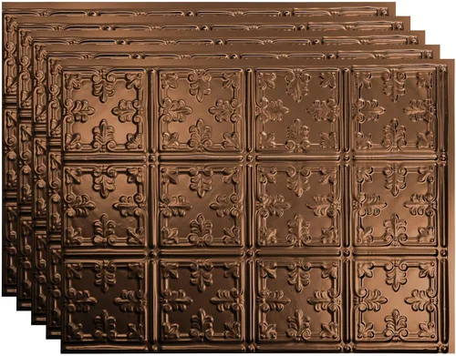 Miniatura 16 de FASÄDE Panel decorativo para salpicaduras de vinilo de estilo tradicional / patrón 10 en bronce antiguo (muestra de 6 x 6 pulgadas)