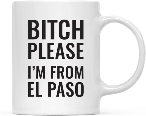 Miniatura 80 de Andaz Press Taza de café de 11 onzas, regalo de broma, Bitch Please I'm from Alabama, paquete de 1, incluye caja de regalo, divertidas ideas
