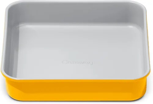 Caraway Sartén Cuadrada de Cerámica Antiadherente de 9" - Revestimiento de Cerámica Naturalmente Resbaladizo - No Tóxico, Libre de PTFE y PFOA -