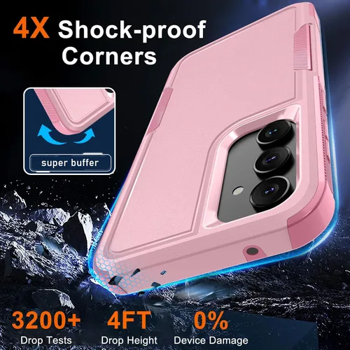 Miniatura 5 de Funda para Samsung Galaxy S23 FE [NO para S23], Cuerpo Completo de Servicio Pesado Resistente a Prueba de Golpes Funda Protectora de Teléfono