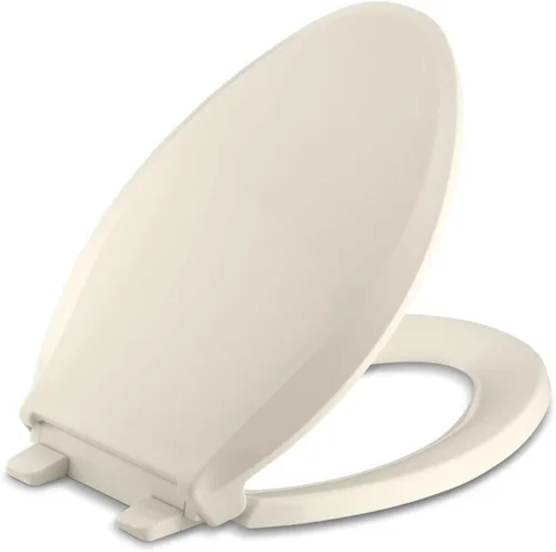 Miniatura 52 de KOHLER 4636-RL-0 Cachet ReadyLatch - Asiento de inodoro alargado con cierre lento, asiento de inodoro de cierre suave con tapa silenciosa, topes