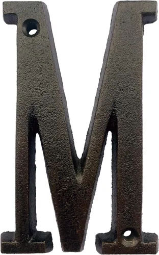Miniatura 30 de BetLight Número de casa de hierro fundido de 5.5 pulgadas de alto, números de dirección de casa sólidos, elegante acabado marrón negro, fácil
