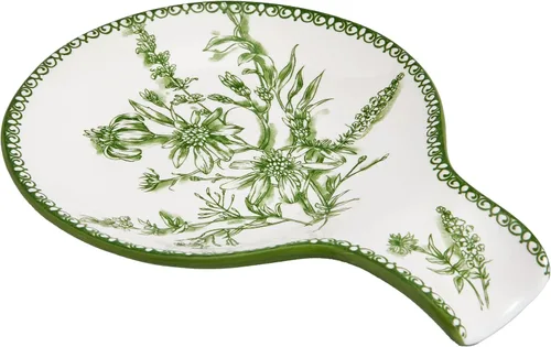 Miniatura 11 de Bico Margret's Garden Soporte de cuchara para estufa, soporte de cuchara de cerámica para encimera de cocina, fácil de limpiar, soporte de cuchara