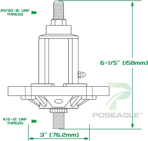 Miniatura 4 de El kit de montaje de husillo GY21099 previamente engrasado reemplaza el kit de husillo John Deere GY21099 GY20867 GY20592 para John Deere d170 la175