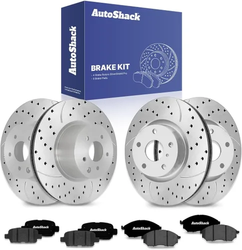 Miniatura 14 de AutoShack Rotores de Freno Delanteros y Traseros Pastillas de Freno de Cerámica Repuesto Para Nissan 370Z 350Z INFINITI G35 M35 EX35 G25 QX50 M45