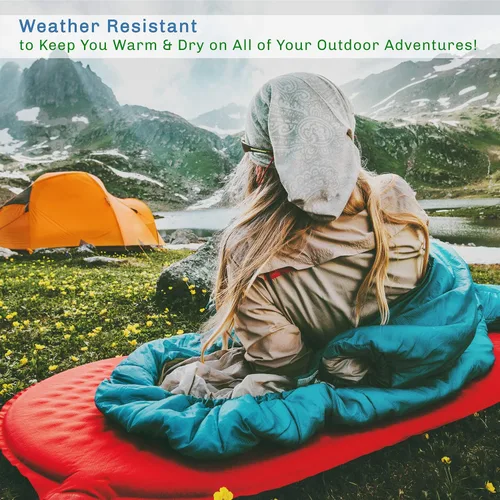 Miniatura 5 de Sleeping Bag - Lightweight Envelope-Style 32F Rated Outdoor Sleeping Bag with Hood and Carry Case for Backpacking, Camping and Hiking by Wakeman