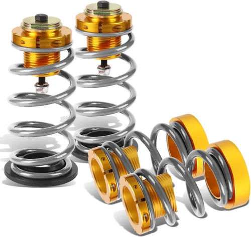 Miniatura 6 de DNA MOTORING Kit de resorte de mangas coilover de suspensión de 4 piezas compatible con 06-11 Civic, negro, COIL-HC06-BK