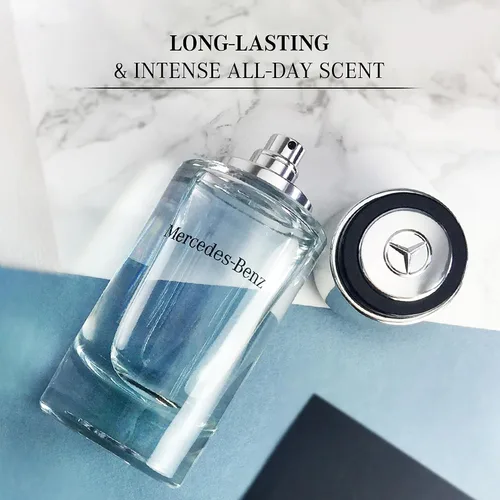Miniatura 4 de Mercedes Benz para hombres – Colonia de larga duración para hombres – Notas de bergamota, limón y cedro – Eau de Toilette de uso diario en botella