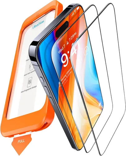 Miniatura 15 de UltraGlass TOP 9H+ - Protector de pantalla de vidrio para iPhone 16 Pro Max [grado militar, inastillable y antirreflejos], protector de pantalla