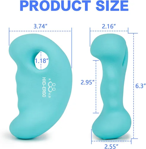 Miniatura 6 de HXD-ERGO Juego de mancuernas ergonómicas para mujeres, pesas de mano para mujeres, para pilates, yoga, correr, entrenamiento de fuerza 4 libras