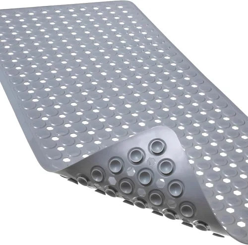 Miniatura 9 de Alfombrilla antideslizante para bañera y ducha, alfombrilla de baño de agarre potente, 35 x 16.3 pulgadas, con ventosas y orificios de drenaje