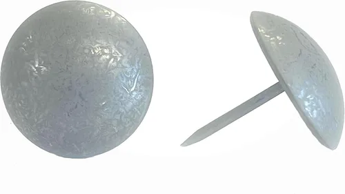 Tachuelas de Tapicería Premium, Clavos de Cabeza de 1 pulgada de Diámetro, Adorno Decorativo Grande para Muebles (25, Peltre Antiguo)