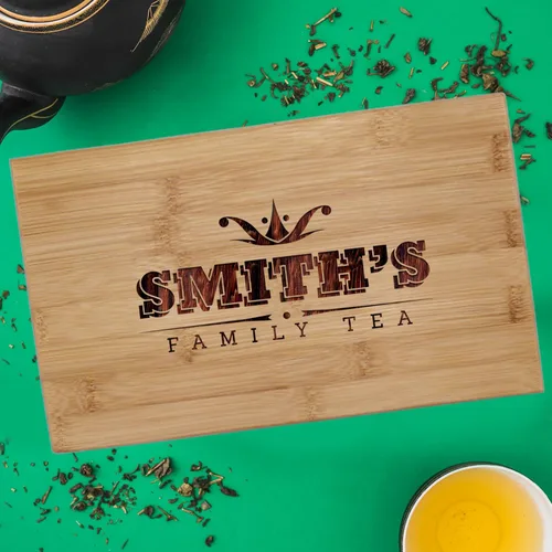 Miniatura 3 de My Personal Memories Caja de té de madera personalizada, organizador de almacenamiento y soporte para bolsa de té, regalo grabado para inauguración