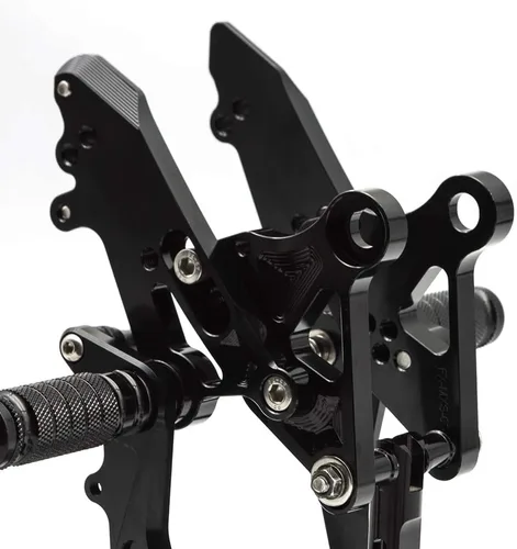 Miniatura 6 de FXCNC CNC Grom Billet - Juego de clavijas traseras para motocicleta, reposapiés totalmente ajustables, compatible con GROM MSX125 2012 2013 2014