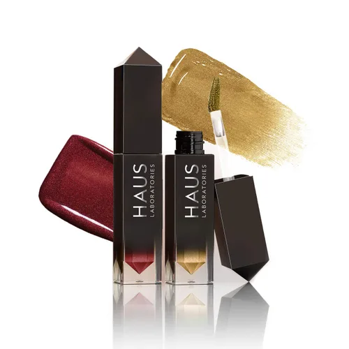 HAUS LABORATORIES por Lady Gaga: Juego de sombras de ojos líquidas Glam Attack, sombras de ojos pigmentadas en juegos brillantes y metálicos,
