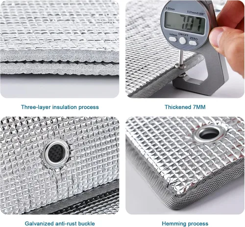 Miniatura 7 de Película reflectante para ventana, película de privacidad totalmente opaca para ventana, barrera radiante impermeable e insonorizada, bloqueo UV