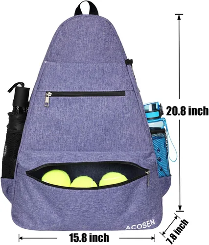 Miniatura 2 de ACOSEN Bolsa de Tenis Mochila de Tenis - Bolsas de Tenis Grandes para Mujeres y Hombres para Sostener Raqueta de Tenis, Palas de Pickleball, Raqueta