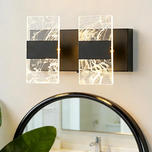 Miniatura 19 de Luminarias LED Modernas para Baño Regulables de 3 Luces Doradas para Tocador, Luminaria de Iluminación Ajustable 5CCT Luces de Tocador Sobre Espejo