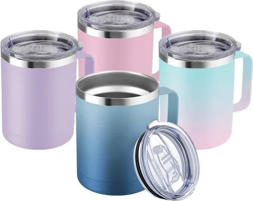Miniatura 70 de MEWAY - Taza de café con asa, vaso térmico