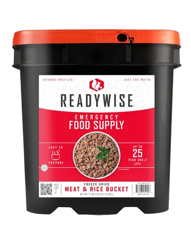 Miniatura 9 de ReadyWise Suministro de alimentos de emergencia: 132 porciones, cubo de supervivencia, comidas de proteínas deshidratadas y liofilizadas, artículos