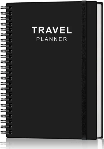 Diario de viaje para mujeres y hombres, organizador de viajes de vacaciones y carretera, cuaderno de viaje para 6 viajes, planificador de viajes,