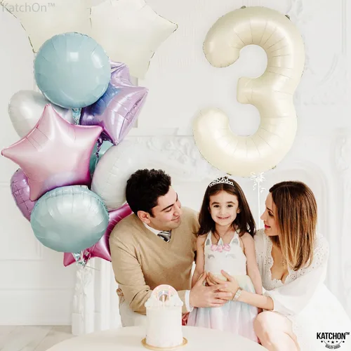 Miniatura 1268 de KatchOn, Globo grande azul número 2 de 40 pulgadas Decoraciones de cumpleaños de Baby Shark para niño de 2 años Globo azul número 2 Globo