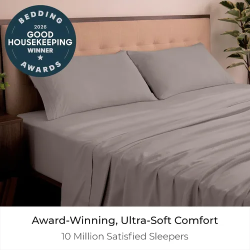 Miniatura 2 de Mellanni Juego de sábanas King – 4 piezas de ropa de cama de la colección icónica – Lujo de hotel, extra suaves, refrescantes, resistentes a