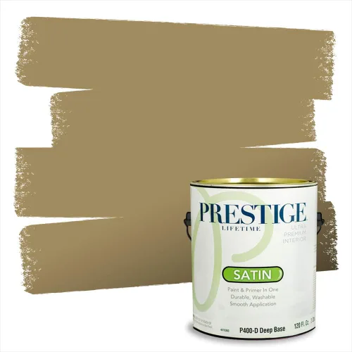 Miniatura 16 de PRESTIGE Paints Exterior Paint and Primer In One, 1-Gallon, Satin, Comparable Match of Benjamin Moore* Royal Linen* 931BM-PCM
