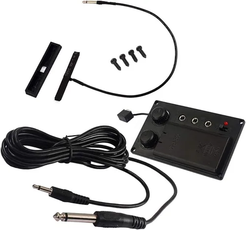 Miniatura 7 de Bass 1 violín pickup Set violín ecualizador con Piezo Pickup Instrumento musical Accesorios Accesorios Hvpv-30 Preamplificador