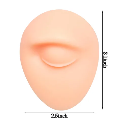 Miniatura 2 de Modelo de cejas de silicona, modelo de piezas del cuerpo de práctica de piercing, modelo de exhibición de cejas para práctica de piercing