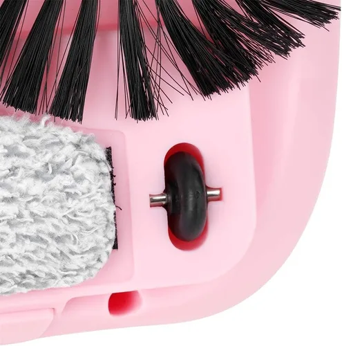 Miniatura 9 de TOPINCN Hogar perezoso automático mano empujar barredora escoba barredora máquina trapeador escoba recogedor herramientas de piso () Rosado