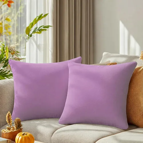Miniatura 10 de QUORGVES Juego de 2 fundas de almohada de terciopelo verde de 20 x 20 pulgadas, fundas de almohada cuadradas decorativas suaves y sólidas, fundas
