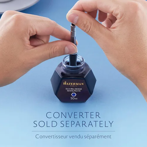 Miniatura 4 de Waterman Tinta Misteriosa Azul para Pluma Estilográfica Botella de 50ml Experiencia de Escritura Premium para Todas las Plumas Estilográficas azul